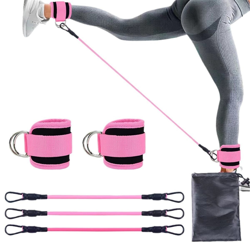 Ankle Strap Resistance Bands Hip Leg Strength  Elastic Training Home Yoga Pilate  - Reffitt & Co.
