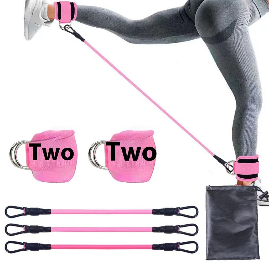 Ankle Strap Resistance Bands Hip Leg Strength  Elastic Training Home Yoga Pilate  - Reffitt & Co.