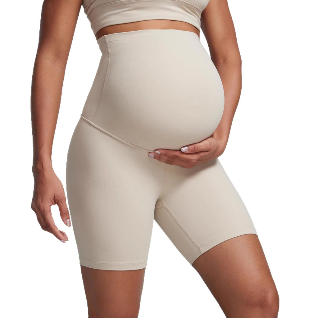 Maternity Capri Yoga Pants High - waisted Belly - supporting Seamless - Reffitt & Co.