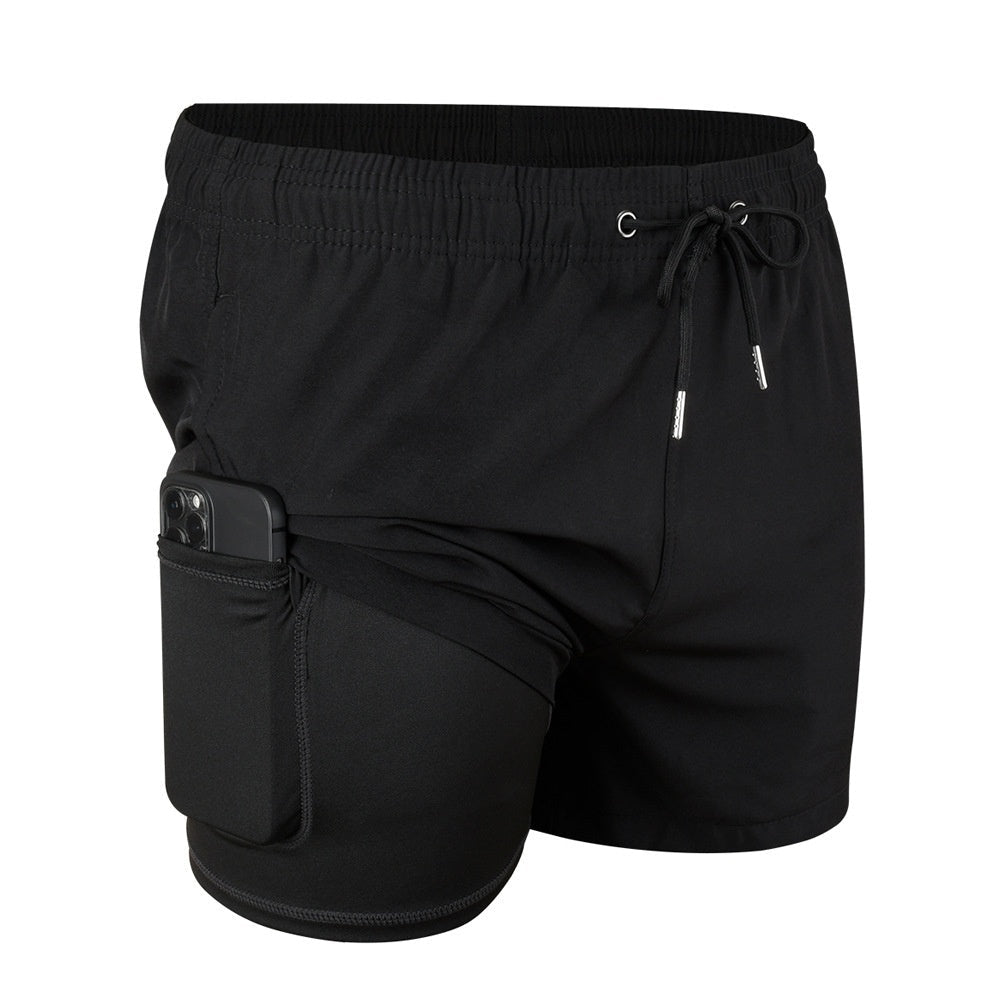Men's Double - layer Swimming Trunks Anti - embarrassment XL Mens - Reffitt & Co.
