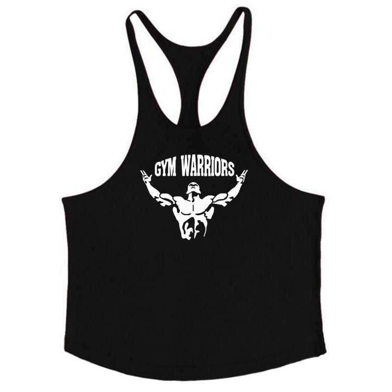 Muscle Man Fitness Training Outfit Pure Cotton Tank Top With Thin Shoulder Straps - Reffitt & Co.