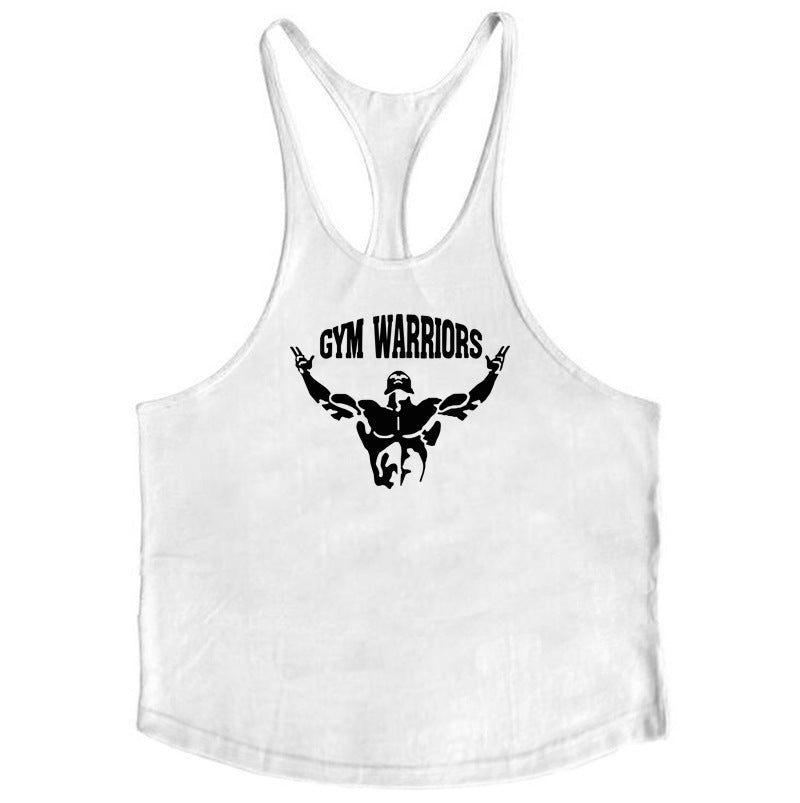 Muscle Man Fitness Training Outfit Pure Cotton Tank Top With Thin Shoulder Straps - Reffitt & Co.