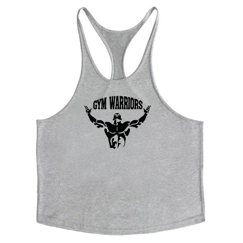 Muscle Man Fitness Training Outfit Pure Cotton Tank Top With Thin Shoulder Straps - Reffitt & Co.