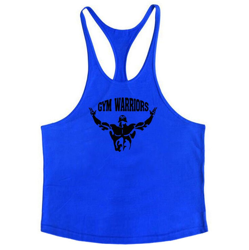 Muscle Man Fitness Training Outfit Pure Cotton Tank Top With Thin Shoulder Straps - Reffitt & Co.