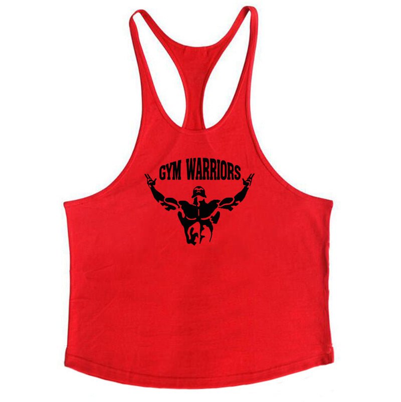 Muscle Man Fitness Training Outfit Pure Cotton Tank Top With Thin Shoulder Straps - Reffitt & Co.
