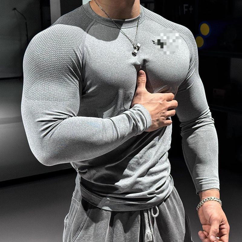 Running & Training Top Mens Fitness Tight - Fit Stretch Base Layer With Zipper And Long Sleeves - Reffitt & Co.