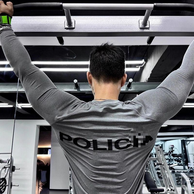 Running & Training Top Mens Fitness Tight - Fit Stretch Base Layer With Zipper And Long Sleeves - Reffitt & Co.