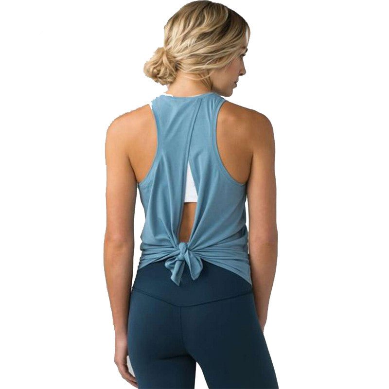 Women Backless Yoga Tank Top Shirt - Reffitt & Co.
